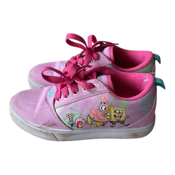 SpongeBob Heelys Youth Size 3 Pink Roller Shoes – Nickelodeon Skates - Picture 3 of 6